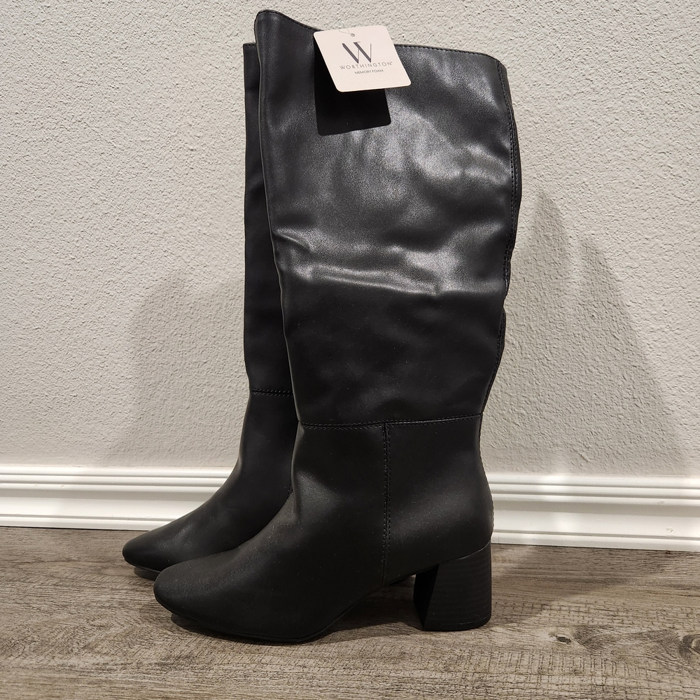 Worthington Black Heeled Boots